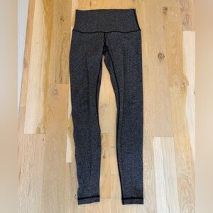 Lululemon Gray Herringbone Full Length Leggings